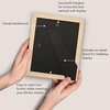 image:imageAmericanflat 8x8 Picture Frame  Matted to 5x5  Engineered Wood  White  Shatterresistant glass wall or tabletop display with included easel sawtooth hangers included secure turntab backingNatural Oak