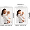 image:imageAmericanflat 8x8 Picture Frame  Matted to 5x5  Engineered Wood  White  Shatterresistant glass wall or tabletop display with included easel sawtooth hangers included secure turntab backingWhite