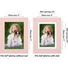 image:imageAmericanflat 8x8 Picture Frame  Matted to 5x5  Engineered Wood  White  Shatterresistant glass wall or tabletop display with included easel sawtooth hangers included secure turntab backingPink