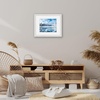 image:imageAmericanflat 8x8 Picture Frame  Matted to 5x5  Engineered Wood  White  Shatterresistant glass wall or tabletop display with included easel sawtooth hangers included secure turntab backingWhite