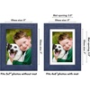image:imageAmericanflat 8x8 Picture Frame  Matted to 5x5  Engineered Wood  White  Shatterresistant glass wall or tabletop display with included easel sawtooth hangers included secure turntab backingBlue