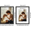 image:imageAmericanflat 8x8 Picture Frame  Matted to 5x5  Engineered Wood  White  Shatterresistant glass wall or tabletop display with included easel sawtooth hangers included secure turntab backingBlack