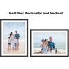 image:imageAmericanflat 8x8 Picture Frame  Matted to 5x5  Engineered Wood  White  Shatterresistant glass wall or tabletop display with included easel sawtooth hangers included secure turntab backingBlack