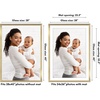 image:imageAmericanflat 8x8 Picture Frame  Matted to 5x5  Engineered Wood  White  Shatterresistant glass wall or tabletop display with included easel sawtooth hangers included secure turntab backingGold