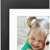 image:imageAmericanflat 8x8 Picture Frame  Matted to 5x5  Engineered Wood  White  Shatterresistant glass wall or tabletop display with included easel sawtooth hangers included secure turntab backingBlack
