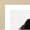 image:imageAmericanflat 8x8 Picture Frame  Matted to 5x5  Engineered Wood  White  Shatterresistant glass wall or tabletop display with included easel sawtooth hangers included secure turntab backingNatural Oak