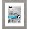 image:imageAmericanflat 8x8 Picture Frame  Matted to 5x5  Engineered Wood  White  Shatterresistant glass wall or tabletop display with included easel sawtooth hangers included secure turntab backingGrey Wood