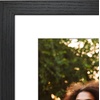 image:imageAmericanflat 8x8 Picture Frame  Matted to 5x5  Engineered Wood  White  Shatterresistant glass wall or tabletop display with included easel sawtooth hangers included secure turntab backingBlack