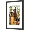 image:imageAmericanflat 8x8 Picture Frame  Matted to 5x5  Engineered Wood  White  Shatterresistant glass wall or tabletop display with included easel sawtooth hangers included secure turntab backingBlack