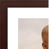 image:imageAmericanflat 8x8 Picture Frame  Matted to 5x5  Engineered Wood  White  Shatterresistant glass wall or tabletop display with included easel sawtooth hangers included secure turntab backingMahogany