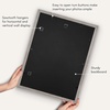 image:imageAmericanflat 8x8 Picture Frame  Matted to 5x5  Engineered Wood  White  Shatterresistant glass wall or tabletop display with included easel sawtooth hangers included secure turntab backingGrey Wood