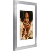 image:imageAmericanflat 8x8 Picture Frame  Matted to 5x5  Engineered Wood  White  Shatterresistant glass wall or tabletop display with included easel sawtooth hangers included secure turntab backingSilver