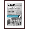 image:imageAmericanflat 8x8 Picture Frame  Matted to 5x5  Engineered Wood  White  Shatterresistant glass wall or tabletop display with included easel sawtooth hangers included secure turntab backingMahogany