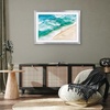 image:imageAmericanflat 8x8 Picture Frame  Matted to 5x5  Engineered Wood  White  Shatterresistant glass wall or tabletop display with included easel sawtooth hangers included secure turntab backingSilver