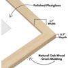 image:imageAmericanflat 8x8 Picture Frame  Matted to 5x5  Engineered Wood  White  Shatterresistant glass wall or tabletop display with included easel sawtooth hangers included secure turntab backingNatural Oak