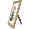 image:imageAmericanflat 8x8 Picture Frame  Matted to 5x5  Engineered Wood  White  Shatterresistant glass wall or tabletop display with included easel sawtooth hangers included secure turntab backingGold