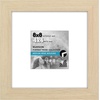 image:imageAmericanflat 8x8 Picture Frame  Matted to 5x5  Engineered Wood  White  Shatterresistant glass wall or tabletop display with included easel sawtooth hangers included secure turntab backingNatural Oak