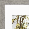 image:imageAmericanflat 8x8 Picture Frame  Matted to 5x5  Engineered Wood  White  Shatterresistant glass wall or tabletop display with included easel sawtooth hangers included secure turntab backingGrey Wood