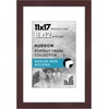 image:imageAmericanflat 8x8 Picture Frame  Matted to 5x5  Engineered Wood  White  Shatterresistant glass wall or tabletop display with included easel sawtooth hangers included secure turntab backingMahogany