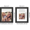 image:imageAmericanflat 8x8 Picture Frame  Matted to 5x5  Engineered Wood  White  Shatterresistant glass wall or tabletop display with included easel sawtooth hangers included secure turntab backingBlack