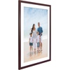image:imageAmericanflat 8x8 Picture Frame  Matted to 5x5  Engineered Wood  White  Shatterresistant glass wall or tabletop display with included easel sawtooth hangers included secure turntab backingMahogany