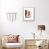 image:imageAmericanflat 8x8 Picture Frame  Matted to 5x5  Engineered Wood  White  Shatterresistant glass wall or tabletop display with included easel sawtooth hangers included secure turntab backingPink