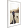 image:imageAmericanflat 8x8 Picture Frame  Matted to 5x5  Engineered Wood  White  Shatterresistant glass wall or tabletop display with included easel sawtooth hangers included secure turntab backingWhite