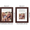 image:imageAmericanflat 8x8 Picture Frame  Matted to 5x5  Engineered Wood  White  Shatterresistant glass wall or tabletop display with included easel sawtooth hangers included secure turntab backingMahogany
