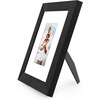 image:imageAmericanflat 8x8 Picture Frame  Matted to 5x5  Engineered Wood  White  Shatterresistant glass wall or tabletop display with included easel sawtooth hangers included secure turntab backingBlack