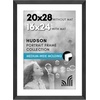 image:imageAmericanflat 8x8 Picture Frame  Matted to 5x5  Engineered Wood  White  Shatterresistant glass wall or tabletop display with included easel sawtooth hangers included secure turntab backingBlack