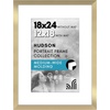 image:imageAmericanflat 8x8 Picture Frame  Matted to 5x5  Engineered Wood  White  Shatterresistant glass wall or tabletop display with included easel sawtooth hangers included secure turntab backingGold