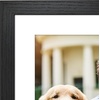 image:imageAmericanflat 8x8 Picture Frame  Matted to 5x5  Engineered Wood  White  Shatterresistant glass wall or tabletop display with included easel sawtooth hangers included secure turntab backingBlack