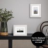 image:imageAmericanflat 8x8 Picture Frame  Matted to 5x5  Engineered Wood  White  Shatterresistant glass wall or tabletop display with included easel sawtooth hangers included secure turntab backingWhite