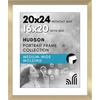 image:imageAmericanflat 8x8 Picture Frame  Matted to 5x5  Engineered Wood  White  Shatterresistant glass wall or tabletop display with included easel sawtooth hangers included secure turntab backingGold