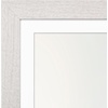 image:imageAmericanflat 8x8 Picture Frame  Matted to 5x5  Engineered Wood  White  Shatterresistant glass wall or tabletop display with included easel sawtooth hangers included secure turntab backingWhite