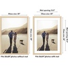 image:imageAmericanflat 8x8 Picture Frame  Matted to 5x5  Engineered Wood  White  Shatterresistant glass wall or tabletop display with included easel sawtooth hangers included secure turntab backingNatural Oak
