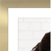 image:imageAmericanflat 8x8 Picture Frame  Matted to 5x5  Engineered Wood  White  Shatterresistant glass wall or tabletop display with included easel sawtooth hangers included secure turntab backingGold
