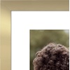 image:imageAmericanflat 8x8 Picture Frame  Matted to 5x5  Engineered Wood  White  Shatterresistant glass wall or tabletop display with included easel sawtooth hangers included secure turntab backingGold