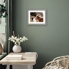 image:imageAmericanflat 8x8 Picture Frame  Matted to 5x5  Engineered Wood  White  Shatterresistant glass wall or tabletop display with included easel sawtooth hangers included secure turntab backingGrey Wood