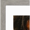 image:imageAmericanflat 8x8 Picture Frame  Matted to 5x5  Engineered Wood  White  Shatterresistant glass wall or tabletop display with included easel sawtooth hangers included secure turntab backingGrey Wood