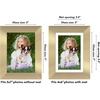 image:imageAmericanflat 8x8 Picture Frame  Matted to 5x5  Engineered Wood  White  Shatterresistant glass wall or tabletop display with included easel sawtooth hangers included secure turntab backingGold