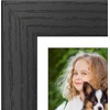 image:imageAmericanflat 8x8 Picture Frame  Matted to 5x5  Engineered Wood  White  Shatterresistant glass wall or tabletop display with included easel sawtooth hangers included secure turntab backingBlack