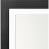 image:imageAmericanflat 8x8 Picture Frame  Matted to 5x5  Engineered Wood  White  Shatterresistant glass wall or tabletop display with included easel sawtooth hangers included secure turntab backingBlack