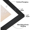 image:imageAmericanflat 8x8 Picture Frame  Matted to 5x5  Engineered Wood  White  Shatterresistant glass wall or tabletop display with included easel sawtooth hangers included secure turntab backingBlack