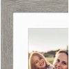 image:imageAmericanflat 8x8 Picture Frame  Matted to 5x5  Engineered Wood  White  Shatterresistant glass wall or tabletop display with included easel sawtooth hangers included secure turntab backingGrey Wood