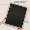 image:imageAmericanflat 8x8 Picture Frame  Matted to 5x5  Engineered Wood  White  Shatterresistant glass wall or tabletop display with included easel sawtooth hangers included secure turntab backingGold