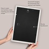 image:imageAmericanflat 8x8 Picture Frame  Matted to 5x5  Engineered Wood  White  Shatterresistant glass wall or tabletop display with included easel sawtooth hangers included secure turntab backingWhite