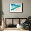 image:imageAmericanflat 8x8 Picture Frame  Matted to 5x5  Engineered Wood  White  Shatterresistant glass wall or tabletop display with included easel sawtooth hangers included secure turntab backingMahogany