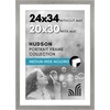 image:imageAmericanflat 8x8 Picture Frame  Matted to 5x5  Engineered Wood  White  Shatterresistant glass wall or tabletop display with included easel sawtooth hangers included secure turntab backingGrey Wood