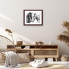 image:imageAmericanflat 8x8 Picture Frame  Matted to 5x5  Engineered Wood  White  Shatterresistant glass wall or tabletop display with included easel sawtooth hangers included secure turntab backingMahogany
